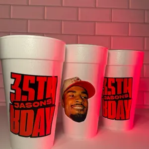 20oz Styrofoam Cup Decals