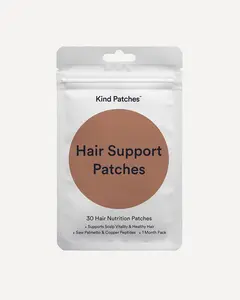 Kind Patches: Hair Support Patches, 30 Hair Nutrition Patches, Scalp Nourishment & Vitality, Saw Palmetto, Copper Peptides, Vegan, 1 Month Supply