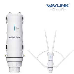 WAVLINK AC1200 Outdoor WiFi Extender Dual Band 2.4G+5G IP65 Waterproof 4x7dBi Antennas Easy Setup Wireless Repeater,Starlink Outdoor WiFi Kit