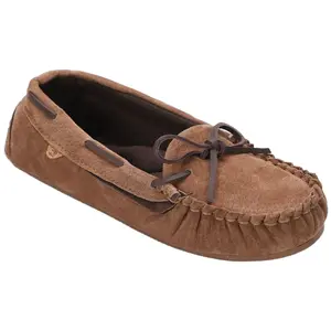 Lamo Sheepskin Suede Slip-On Moccasin - Selena