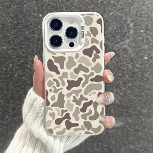 Camo Pattern Shockproof Phone Case for iPhone 7 8 X XS 11 12 13 14 15 16 17 Pro Max Plus 16E Air XR Protecitved Cover Vintage Sitka Camouflage CYK249