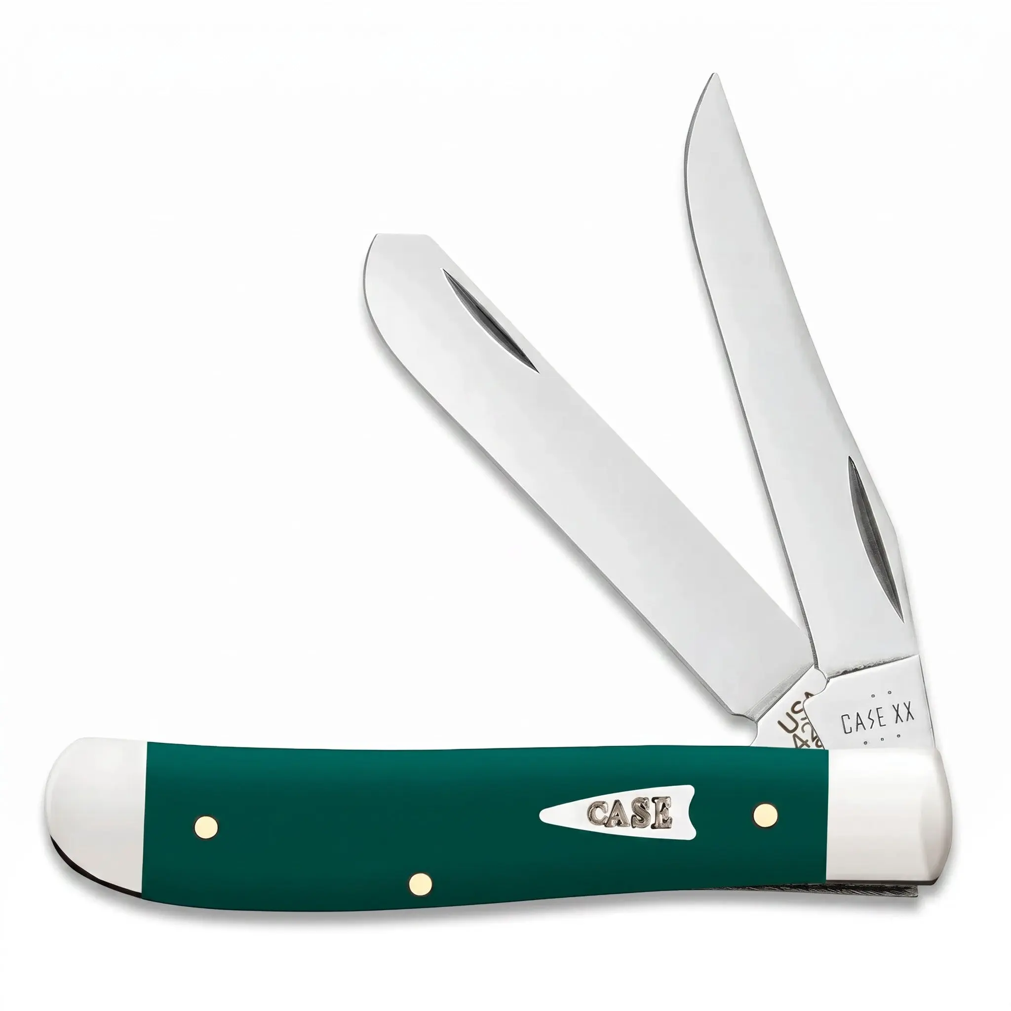 Case Spruce Green Smooth Synthetic Mini Trapper Folding Knife – CA64531