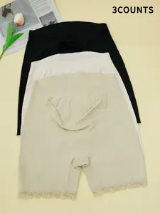 Women's Seamless Maternity Underwear Set, Soft Comfortable Pregnancy Panties, Maternity Panty, Flat Lace Trim Design, Perfect Fit for Expecting Mothers, Maternity Supplies