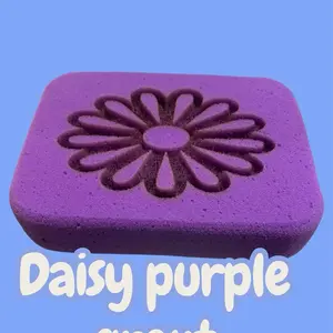 Purple DIY Custom Sponges for ASMR Purposes Soft Durable Classical Design with Unique Grid Pattern grout size