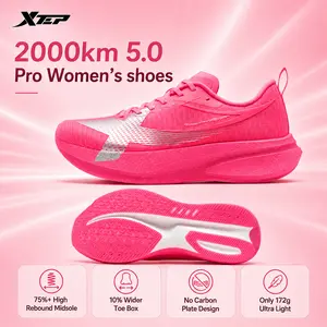 XTEP 2000km 3.0/5.0/5.0 Pro Women's Running Shoes - Breathable, Comfortable Fashionable Jogging & Road Running Training Sneakers, Road Running Shoes, Fashionable Running Shoes