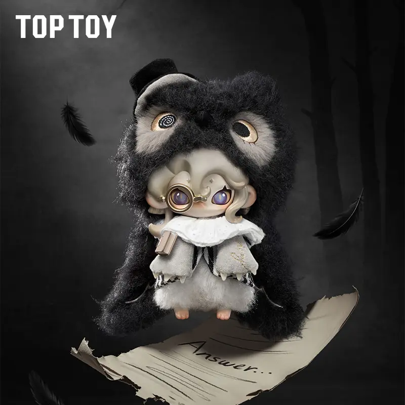 TOPTOY Moomin Shrouded Night Faded Childhood Series Blind Box Cute Soft Plush Doll Cartoon Decoration Collectible Figurine Beautiful Table Decoration Therapeutic Hanging Ornament Surprise Gift for Friends and Family