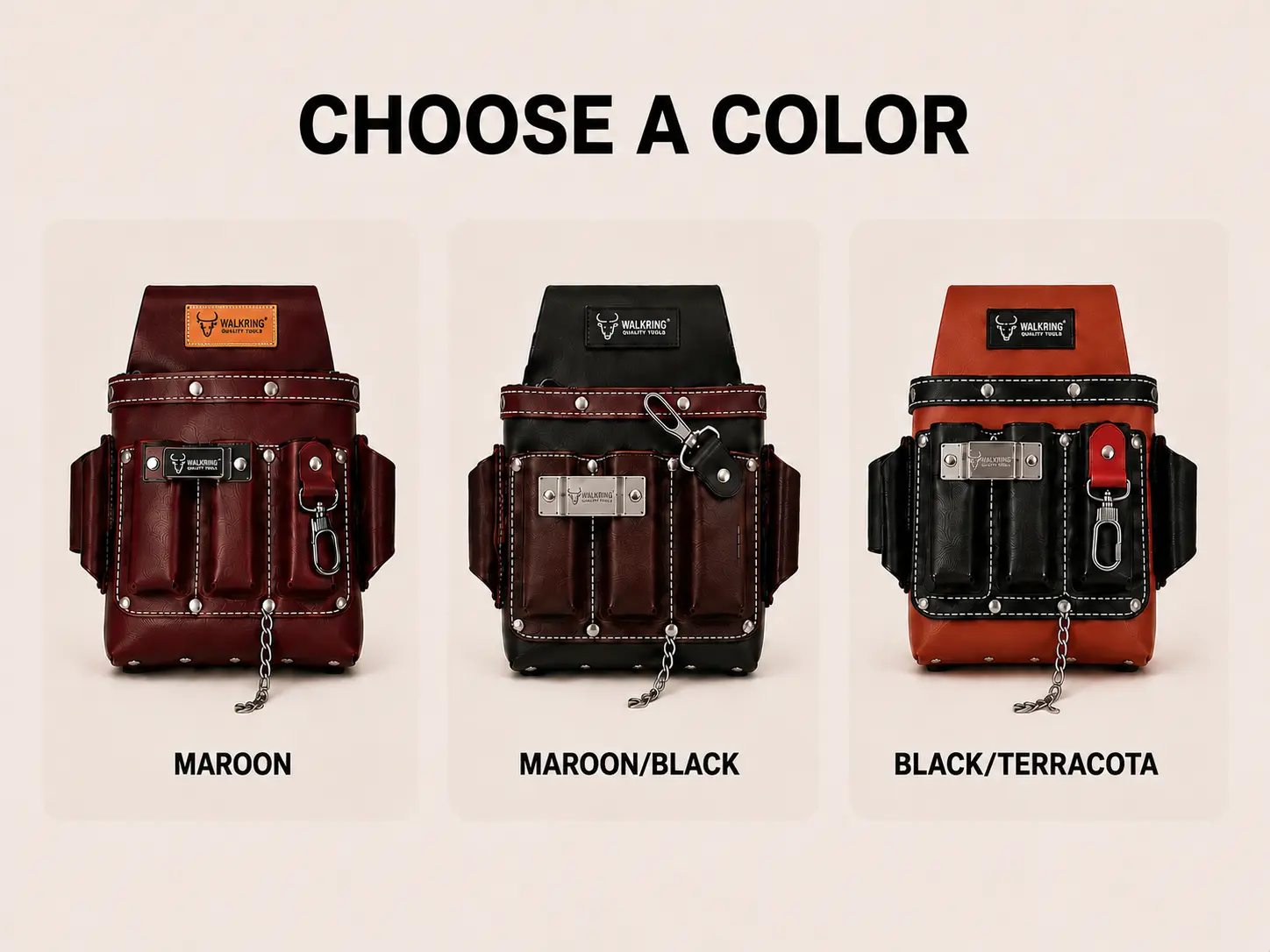 WAXWING Electrician Tool Belt Bags - CHOOSE A COLOR