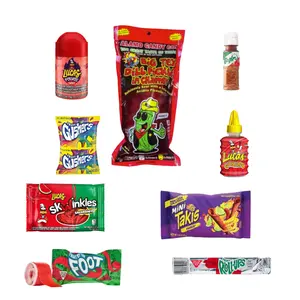 Alamo Chamoy Pickle Kit (9 Count) with Takis Fuego, Sweet, Savory, Snack, Sour, Viral, Powder, Dulces Mexicanos Fruit