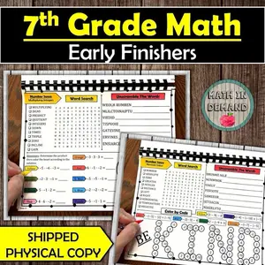 7th Grade Math Early Finishers