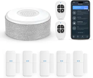 Alarm Home Security Kit,WiFi Door Alarm System, Wireless DIY Smart Home Security System, with Phone APP Alert