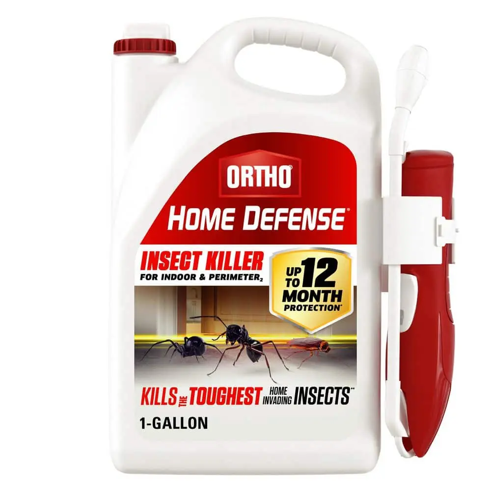 Ortho Home Defense Insecticidal Spray Indoor & Perimeter 2, 1 Gal. with Comfort Wand - Pest Control, Ant Deterrent, Cockroach Exterminator, Spider Killer, Insecticidal Spray Indoor Insect Control