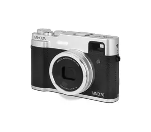 Minolta MND70-S Retro 48 MP Autofocus & 5K Ultra HD Dual Lens Digital Camera with Wi-Fi - Silver & Black