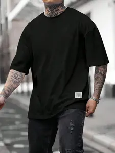 Men's 3-Pack Solid Color Round Neck Short Sleeve T-Shirts, Menswear Classic Casual Streetwear Daily Basic Tees