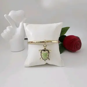 Valdiviajewery #1468 Turtle Bangle, 14k Gold Plated, High Quality