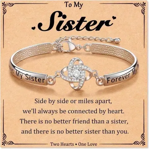 1 pcs Women's Bracelet Gift Set, Heart Bracelets, Heart Design Bracelet, Pretty Bracelet, Jewelry Gifts, Valentines Day Jewelry, Suitable For Sister, Mother, Anniversary, Christmas, Valentine's Day, Birthday, Mother's Day