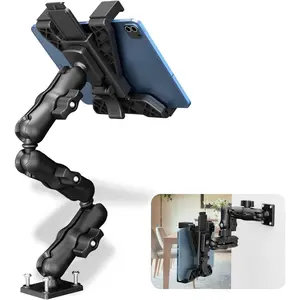 OHLPRO Heavy Duty Tablet Holder for Truck, iPad Holder for Car Drill Base, 360°Adjustable 3-Stage Arm Car Mount for All 7" - 11.5" iPad Pro,Mini,Samsung Tab, Nexus, Great for Desks, Wall, Businesses Kindle Bookish Stickers and Case Insert