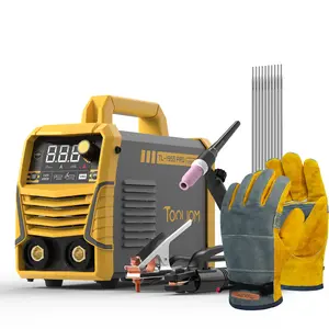 TOOLIOM TL-195S-PRO 195A Stick Welder | 110V/220V Dual Voltage 2-in-1 Lift TIG/ARC Welding Machine | Portable MMA Welder with VRD, Hot Start & Arc Force | Includes Lift TIG Torch, Gloves & E6013 Rods summervibes