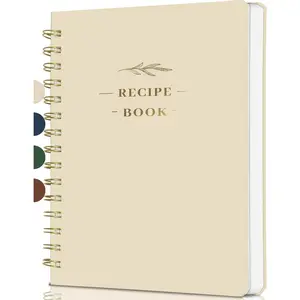 Blank Hardcover Personal Recipe Book to Write in Your Own Recipes, Blank Recipe Notebook Holds 144 Exclusive Formula Recipes (Oat)