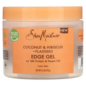 SheaMoisture Edge Gel, Coconut & Hibiscus + Flaxseed, 3.5 oz (99 g)
