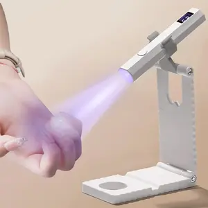 Mini UV Lamp for Gel Nails, Handheld LED UV Nail Lamp, Fast Curing Nail Art Lamp, Nail Lamp Cured, Suitable for Home Nail Art and Nail Salon