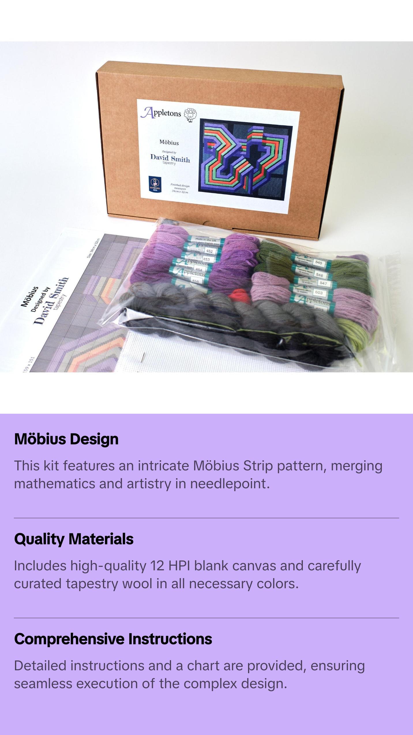 Möbius - Appletons Needlepoint Kit - by David Smith