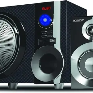 Boytone BT-210FD Ultra Wireless Bluetooth Sound System with FM Radio, 2500W PMPO, 6.5" Subwoofer, 3" Full Range Speakers, and 3.5mm Audio Jack