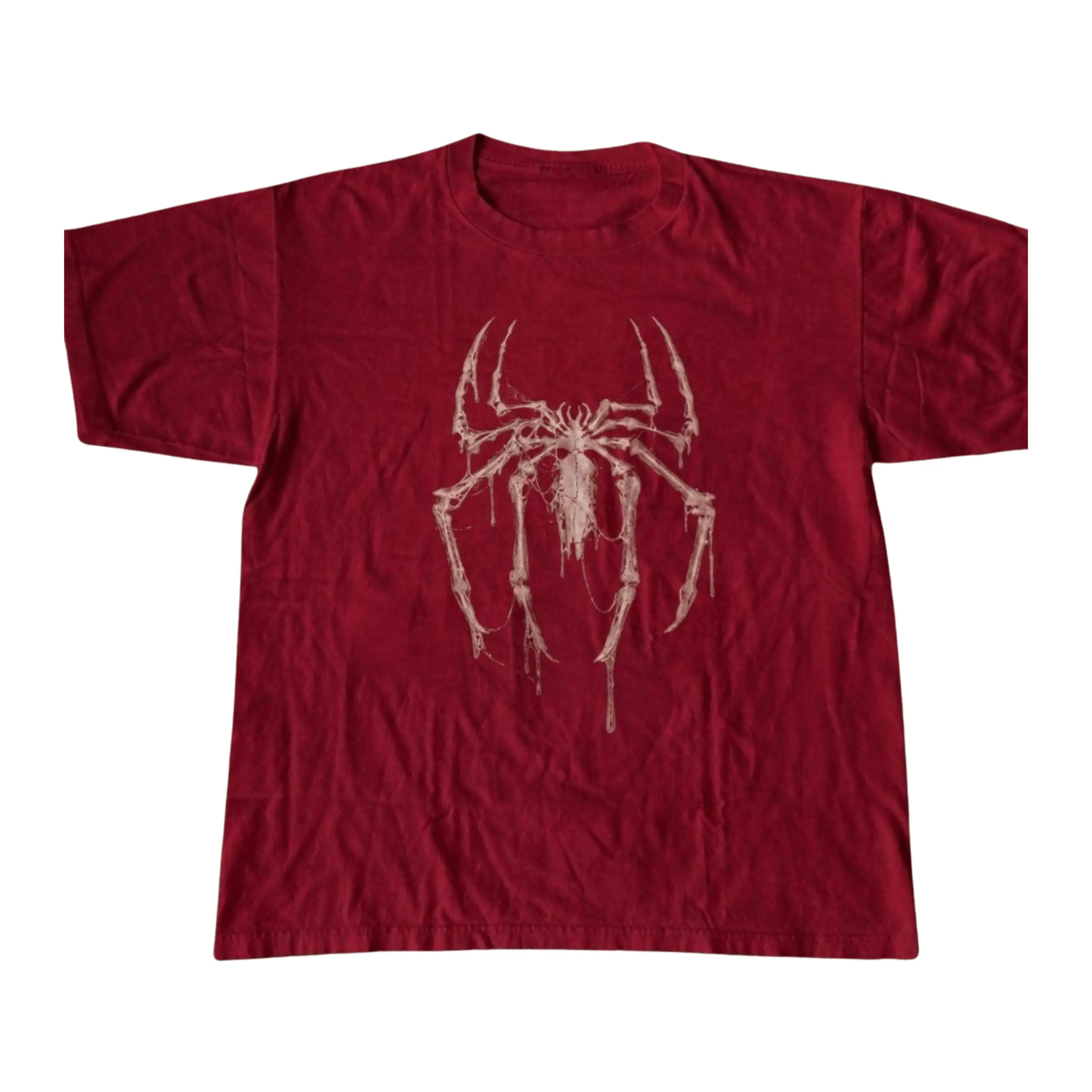 Gildan Men's and Women's T-Shirt, Vintage Spider Skeleton Graphic Tee, Animal T-Shirt, Unisex Gift Shirt, Gothic Grunge Y2K Emo Scene Amity Affliction Style Clothes Menswear Womenswear Streetwear