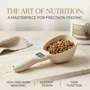 Smart Digital Food Scale Spoon - Precision Electronic Measuring Cup for Baking & Cooking Multi-Use Adjustable Kitchen Scale Spoon - Accurate Smart Measuring Tool for Home Bakers & Chefs & Pet Owners