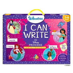 Skillmatics I Can Write - Reusable Educational Toys for Preschool Kids Ages 3-6 with Dry Erase Markers & Duster Cloth
