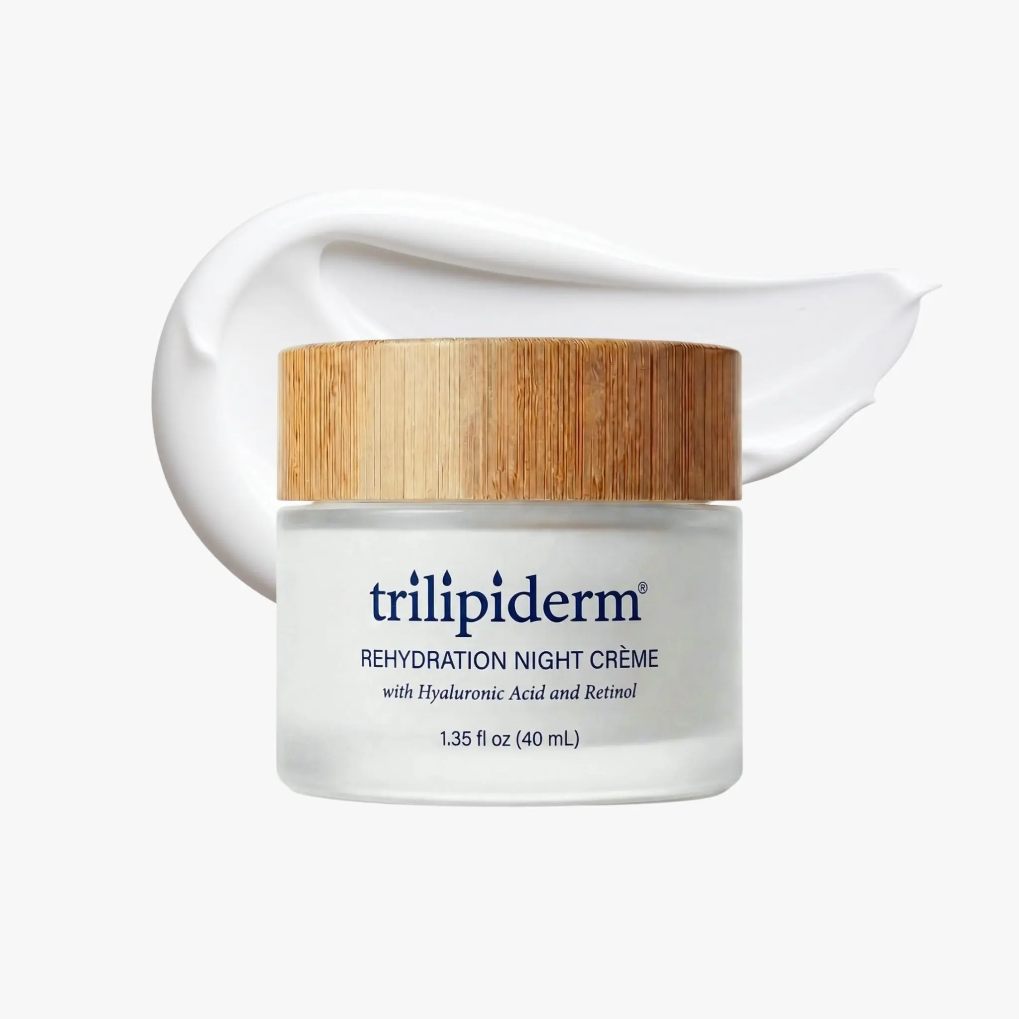 Trilipiderm Overnight Night Cream, 2% Hyaluronic Acid & Retinol Face Moisturizer with Vitamins A C E for Daily Hydration