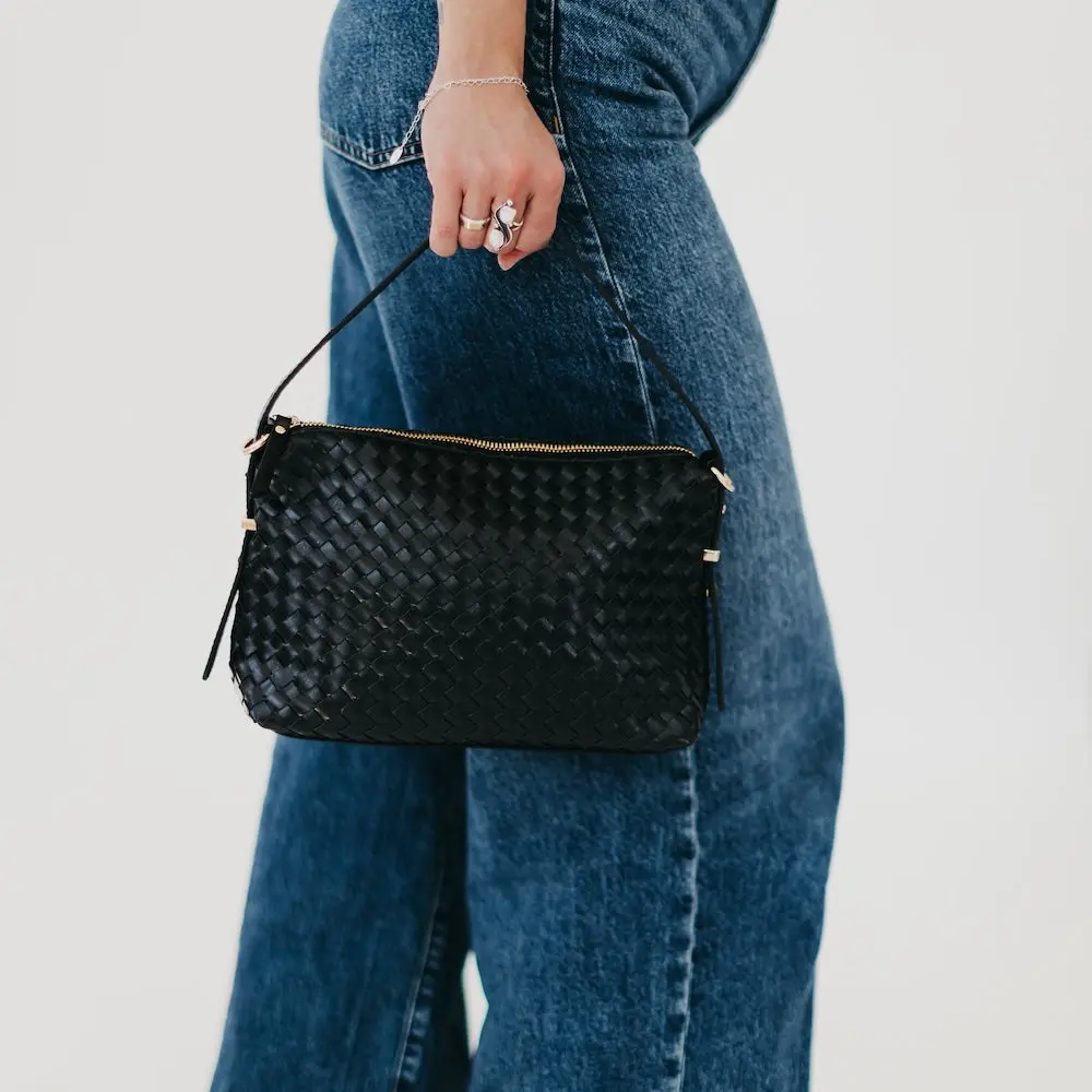 Harper Hobo Slouchy Woven Shoulder Bag