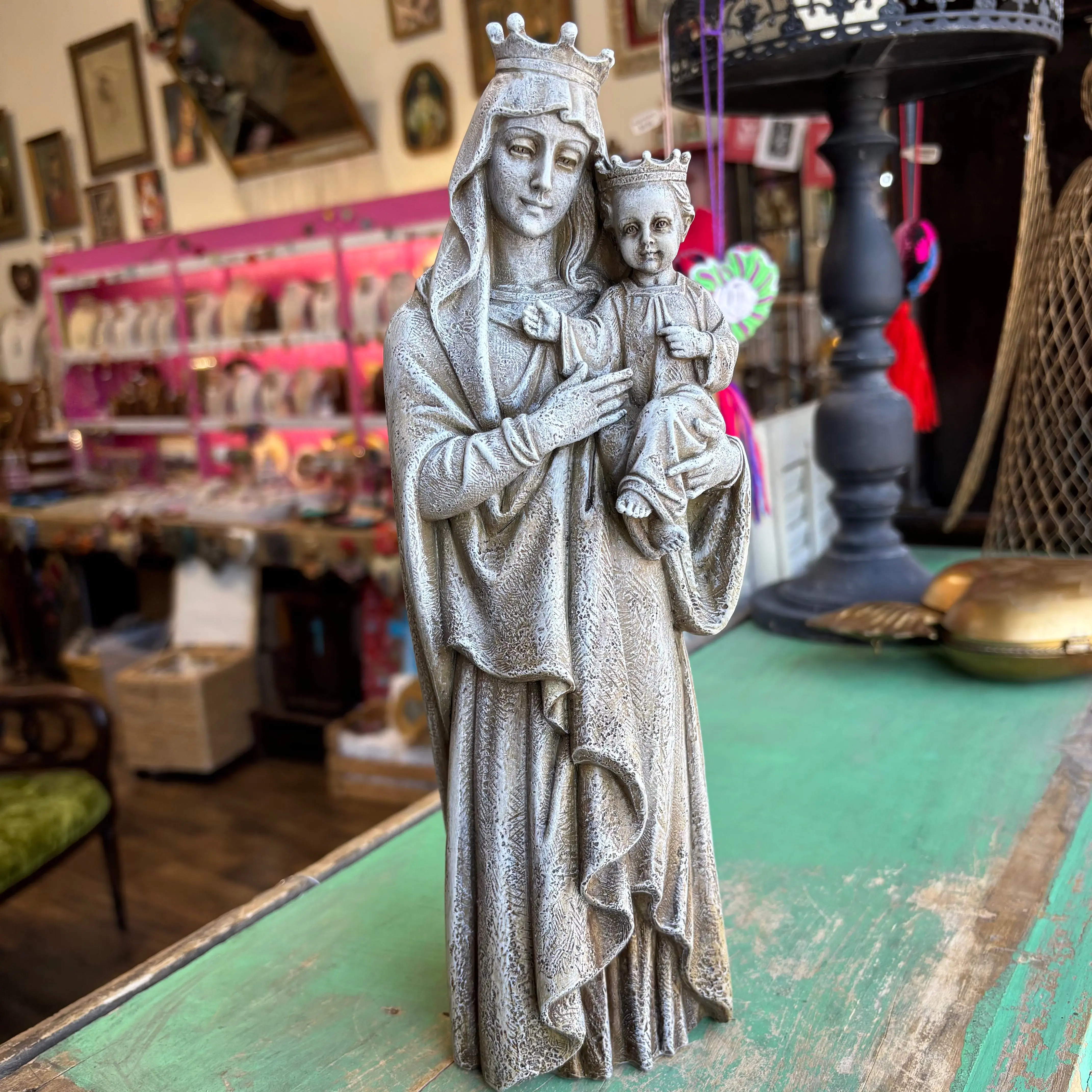 Madonna and Child 12" Garden Statue