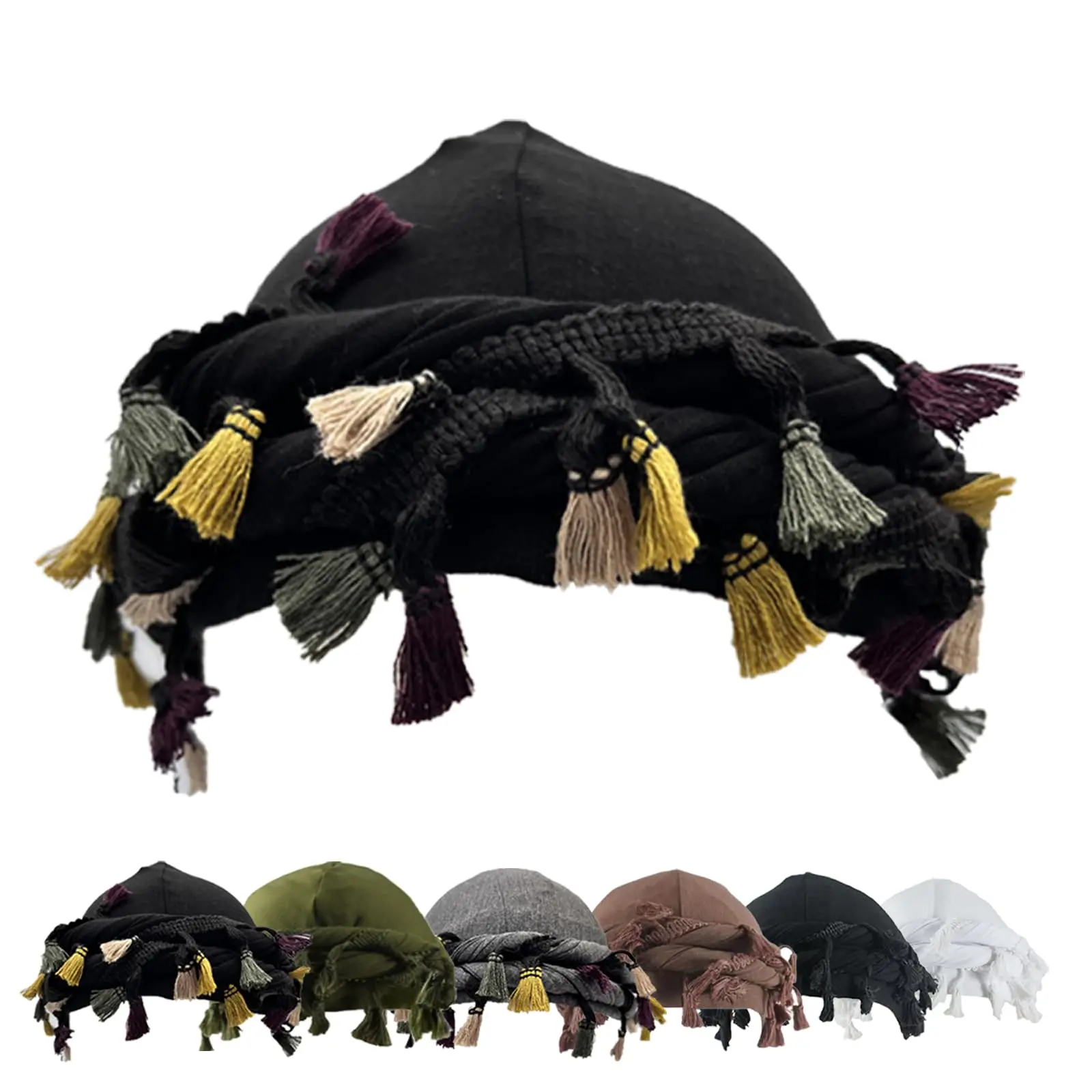 Turban Hats for Men and Women, Solid Color Satin-Lined Twist Headwear for Hair Protection and Style