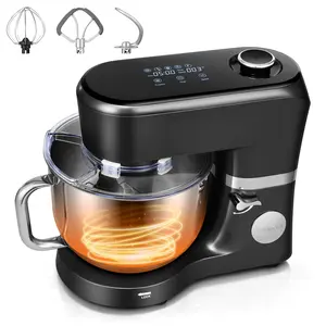 VIVOHOME Stand Mixer with Fermentation, One-Touch Presets 11 Speed Electric Dough Mixer with 6QT Bowl, Kitchen Standing Mixer for Baking, Cake with Flex Edge Beater, Bread Hook, Whisk