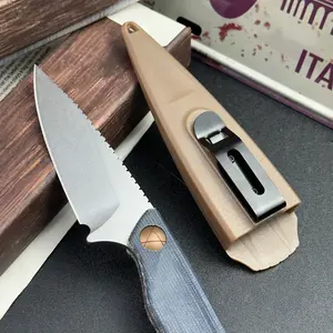 203 Dual-Color Fixed Blade Knife Set with High-QualityBlade, Non-Slip Grip, and Timeless Design,Ideal GiftsPortable Outdoor Folding