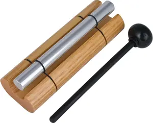 Woodstock Wind Chimes Zenergy Solo Hand Chime (7” Silver) – Tuned Meditation Bell for Yoga, Mindfulness & Classroom Focus