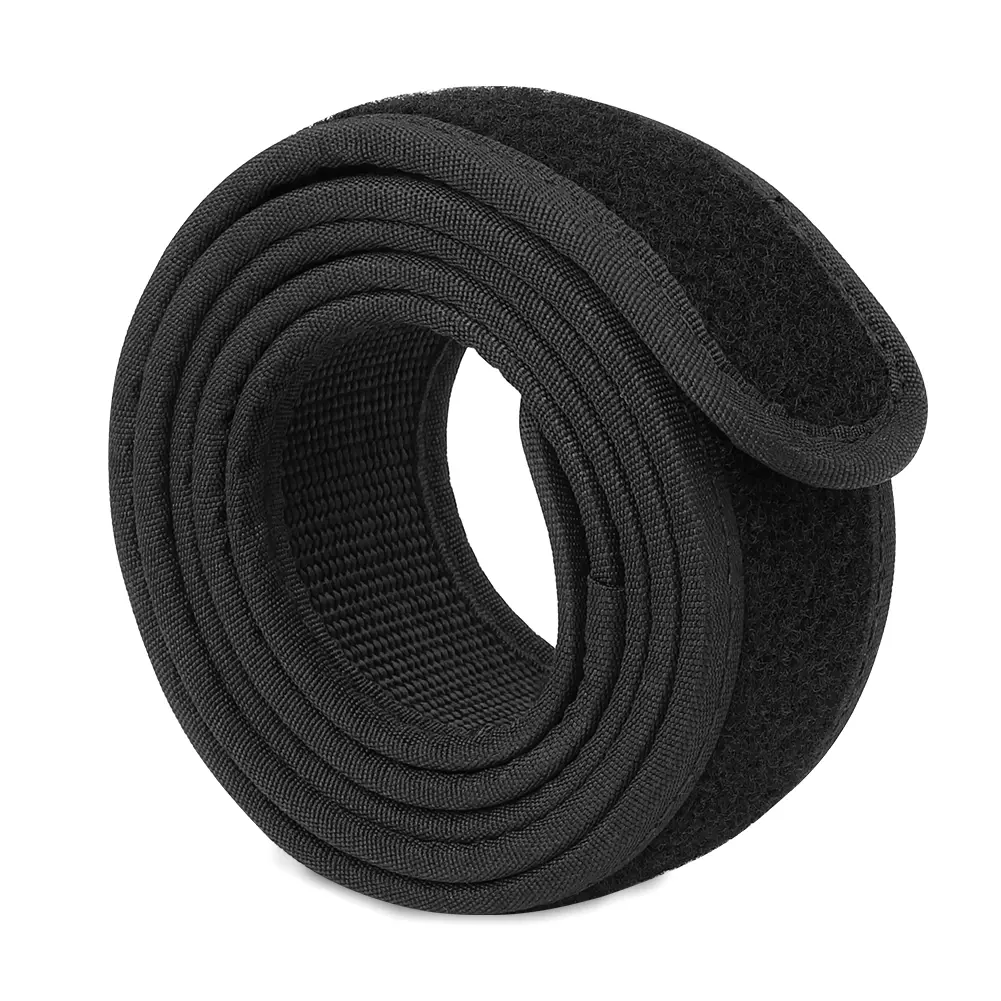 KRYDEX 1.5 inch 3.8 cm Duty Loop  Battle Belt Accessories Black and Coyote Brown Nylon Inner Soft Belt EDC from 28"– 48" Solid Color Belt Textured Belt