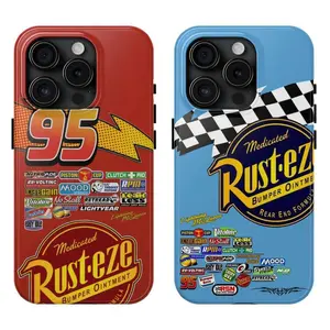Mc_Queenss Sally Special Edition Cars Matching Phone Case, Durable & Impact-Resistant with Glossy Finish for Couples, Men & Women Gifts
