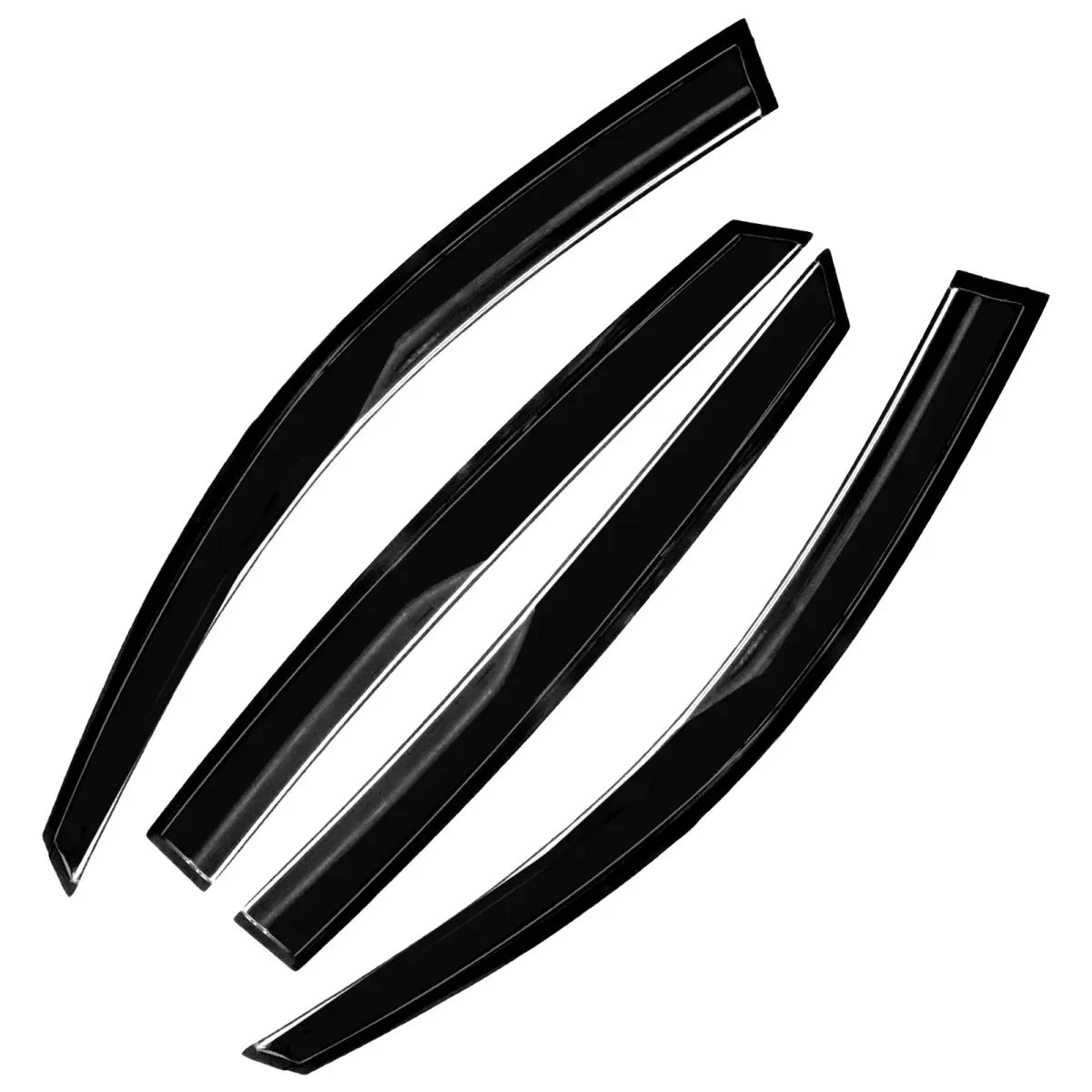 JDM Mugen Style Side Window Visors for 2018-2022 Honda Accord, Car Accessories Wind Deflectors Sun Rain Guards Vent