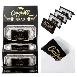 Graduation Season Gift, 1 Count Creative Money Holder with Gift Box, 1 Count Graduation Greeting Card, Party Supplies for Graduation Ceremony, Graduation Gifts