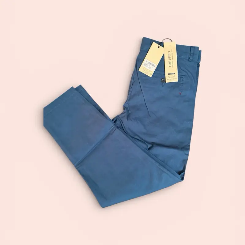 The Drift Stretch Chino Pants - 30x32 Size, Blue Color