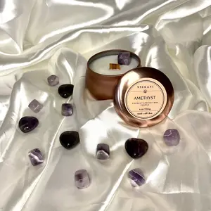 Nsekani Amethyst Coconut Amber Scented Candle 4oz