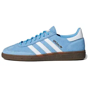 Adidas Originals Handball Spezial Low-Top Sneakers for Men and Women – Durable, Non-Slip, Comfortable in White and Blue Verifiable, with credentials and supporting global authentication
