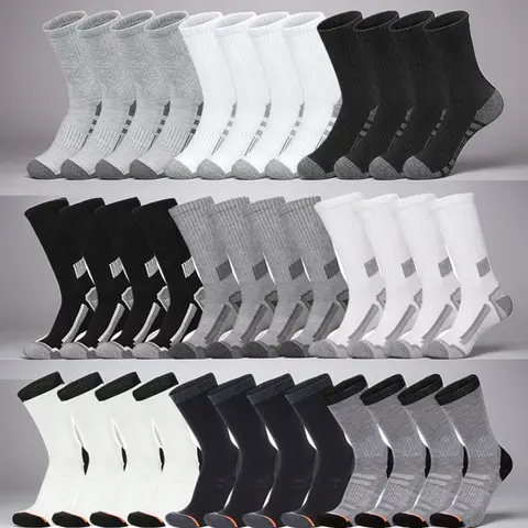 Women's Multicolor Athletic Mid-Tube Socks (50 Pairs Mixed Black/White/Gray) - Sweat-Absorb Mesh, Soft, Comfortable, for Casual Wear & Sport Use,sohochic
