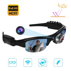 1080P Full HD Video Recording Glasses, Video Sunglasses, Camera Glasses, Wearable Smart Glasses, Multifunctional Smart Glasses for Cycling Driving Hiking Fishing Hunting