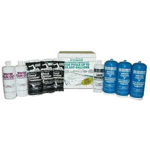 Qualco Chemicals 57538 35K gal Pool Trol Winterizing Kit,