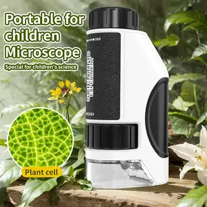 Portable Microscope Toy, Miniature Microscope Toy Forteenagers and Adults, Electronics Technology Toy for Birthday Gift