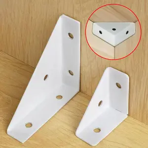 Right Triangle Corner Bracket, Furniture Corner Connector, Furniture Fastener Suitable for Beds, Cabinets