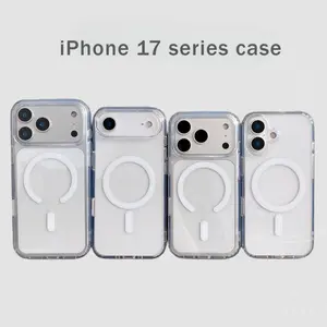 Transparent Magnetic Phone Case - MagSafe Compatible, Military-Grade Drop Protection, All-Round Shockproof Hybrid Cover for iPhone 17 Pro Max/16 Pro Max/16E/15 Plus/14 Pro/13/12/11