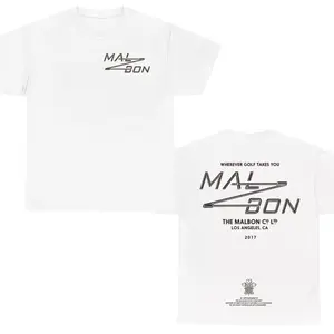 Malbon Golf T-Shirt – Minimalist Logo Graphic Tee, Wherever Golf Takes You Shirt, Premium Golf Streetwear Unisex Cotton Apparel